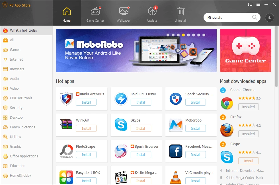 PC App Store — skærmbillede 1