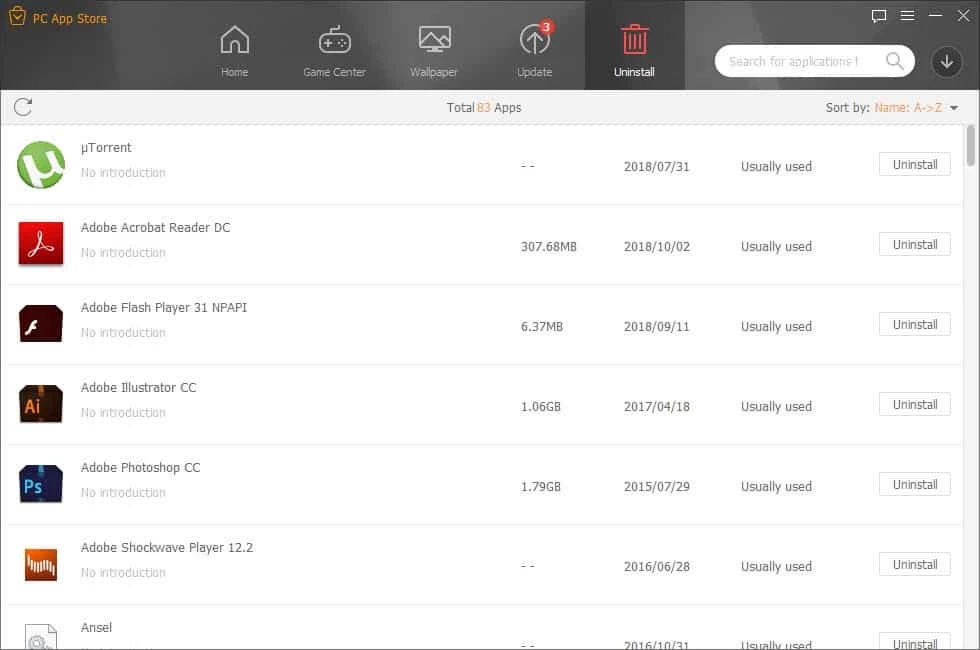 PC App Store — skærmbillede 2